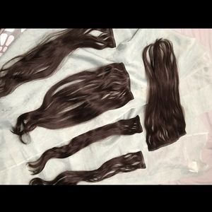 100% human hair clip In extensions